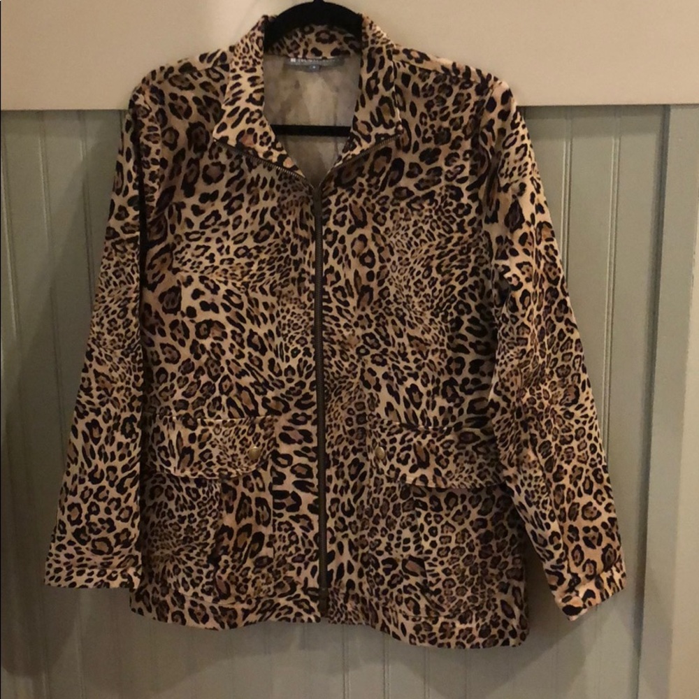 Leopard print casual jacket, Elliott Lauren size 8